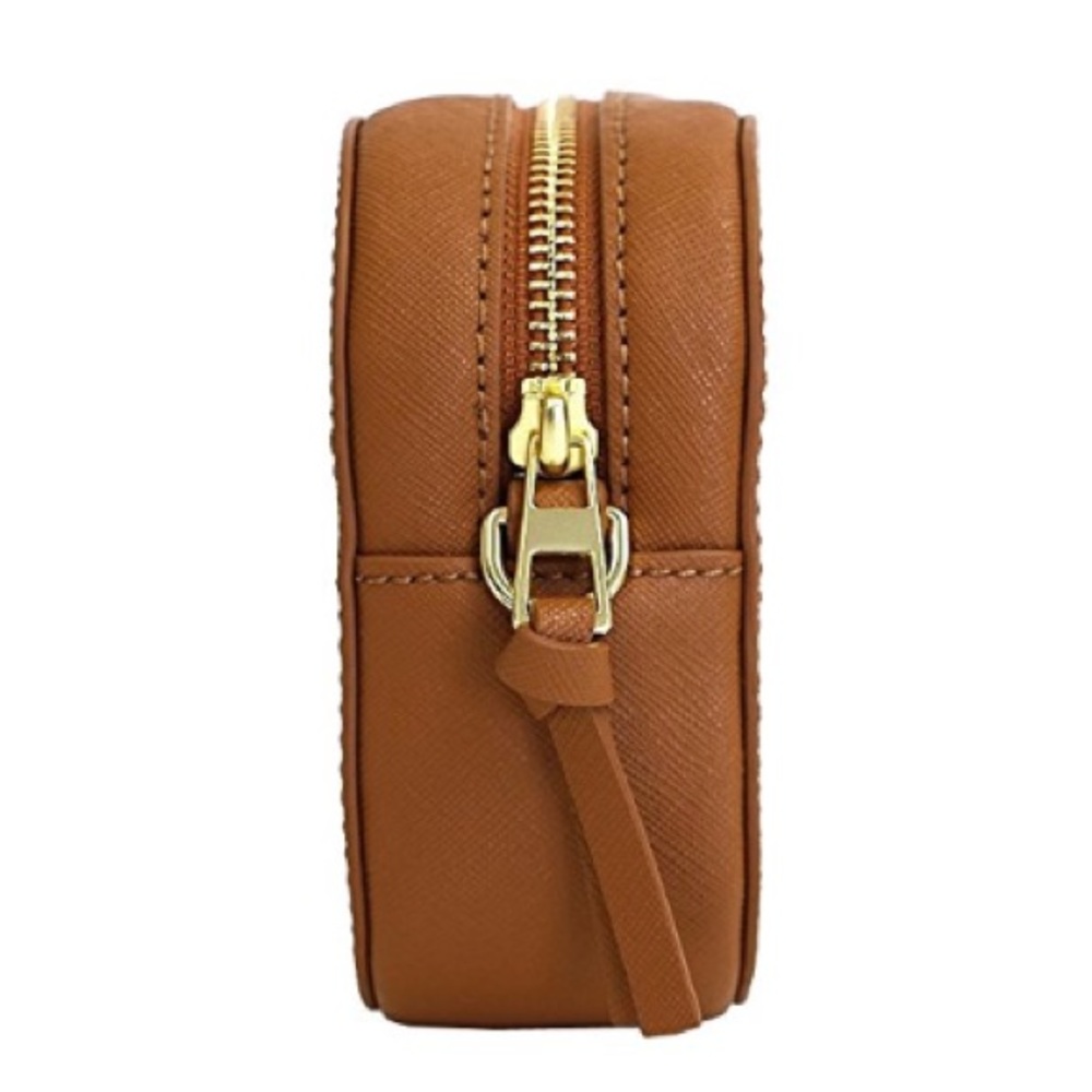 tory burch // robinson round leather camera bag - Picture 3 of 8